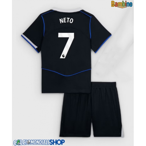 Maglie da calcio Chelsea Pedro Neto #7 Terza Maglia Bambino 2025-26 Manica Corta + Pantaloni corti)